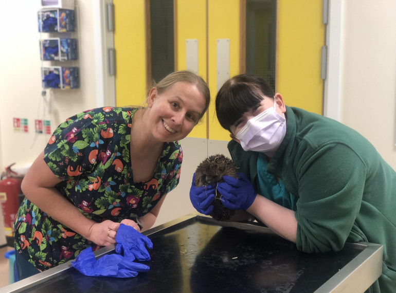 Vet Emma and Nurse Danielle in Practice